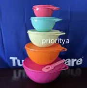Tupperware Thatsa Medium Junior Extra Mini Mixing Classic Bowl Spatula Set 5 New