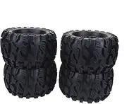 4Pcs Vehicle Wheel DIY Plastic Car Accessories for Scale Models for Crafting and Customizing Cars Black