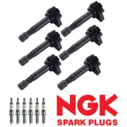 6 Ignition Coil & 6x NGK Iridium Spark Plug for Honda Pilot 3.5L V6 UF624