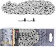 9 Speed BikeChain, LightweightBike Chain, 116 Link BicycleChain, with Quick Link, Half HollowBicycle Chains for RoadBike, Mountainbike, BMX