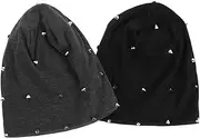 [MOBUTOFU] 2pcs Portable Chemo Hat Beanies Sleep Hat Decorative Cap for Women Multi-Function Accessory