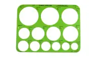 T-826 Jumbo Circles Template Plastic Shape Template Tool 8.75 by 11.5 In