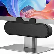 Dpofirs Computer Speakers for Desktop Monitor, Laptop Speaker with Loud Sound, Easily Clamp to Monitor, Saving Space, Plug & Play