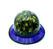 Bad Ass Wide Brim Hard Hat Hydro dipped in Purple & Gold Tiger Pride w/BrimGuard