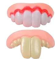 2 Pieces Dog False Teeth Toy, Dog Teeth Toy Funny, False Teeth Joke, Resistant Dog False Teeth,Dog Bucks Teeth,Ugly False Teeth Dog Toy Funny Dog Bucks Teeth Braces Toy For Masquerade Partys Halloween