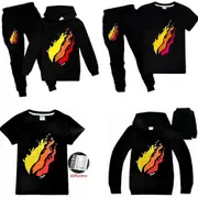 Prestonplayz Kids Casual T-shirts Tops Hoodie & Trousers Set shirt set 11-12Years