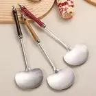 Wooden Handle Wok Spatula Long Kitchen Utensils Kitchen Accessories Essentials