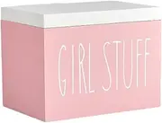 Generic Tampon Holder Bathroom Tampon Storage Box Container Creative Decorative Tissue Box Product Organizer, Pink