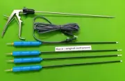 5pc Laparoscopic Clip Applicator/ L-Hook/Spatula with Cable Reusable Instruments