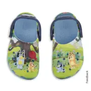 NEW CROCS BLUEY Classic Multi Clog Slides Sandals SHOE KIDS TODDLER C10