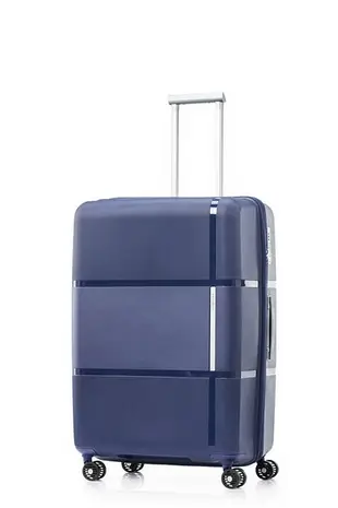 Samsonite 新秀麗 INTERLACE 24吋 極輕量可擴充加大 行李箱/旅行箱-藍 QJ4