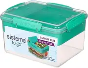 Sistema Lunch Box Tub TO GO | 2.3 L Food Container with Individual Compartments | Assorted Colours (Varies by Pack) | 1 Count