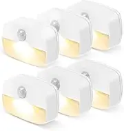 ZISUYU Motion Sensor Light Indoor Led Night Light Stick on Nightlight Battery Operated Lights for Toilet Closet Bathroom Bedroom Hallway Stair