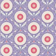 Quilting Patchwork Fabric TILDA BON VOYAGE RINGFLOWER BLUE 50x55cm FQ