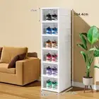 Shoe Box for Shoe Storage 6 Layers Shoes Box Foldable Transparent Sneaker Storag