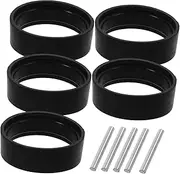 LAPYAPPE 5 Sets Impact Socket Retainer Rings Set Rubber and Iron Pin Kit for Easy Installation Professional and DIY Projects Sealing Gaskets for Electric Wrench Compatibility