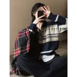 【CODIBOOK】韓國 BEIDELLI 聖誕趴踢小翻領圖騰針織衫［預購］針織衫 毛衣 女裝