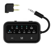 SafeFly Dot Bluetooth 5.3 Transmitter & Receiver - AptX Low Latency, 25H