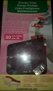 Clover 50pcs Wonder Clips for Crafts -New