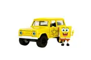 Jada 1:24 Scale 1973 Ford Bronco Diecast Vehicle With Spongebob Figure Model