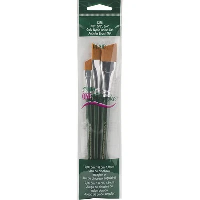 Plaid One Stroke Brush Set 3/Pkg-Angular 1278
