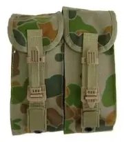 MOLLE LARGE DOUBLE UTILITY POUCH - CAMO or BLACK RRP$40 BELT BAG ARMY