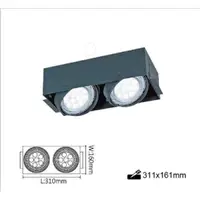 在飛比找蝦皮購物優惠-小鵬~舞光 LED AR111 四角崁燈 AR盒燈 無邊框 