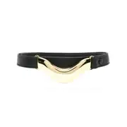 [Dehanche] Dehanche Brancusi Leather Belt S BLACK/GOLD