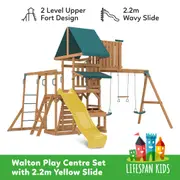 Lifespan Kids Walton Play Centre Set with 2.2m Yellow Slide