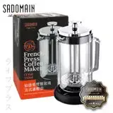 在飛比找遠傳friDay購物優惠-仙德曼 SADOMAIN 雙層玻璃法式濾壓壺-350ml-2