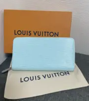 Louis Vuitton Zippy Wallet Purse M82355 long wallet Epi Lagoon round zipper