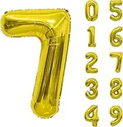 Number 7 Balloon Gold Balloons 40 Inch 7th Birthday Decorations Helium Balloons 7 Number Balloon Girl 7 Years Old Balloon Birthday Balloons Gold 7 Balloon 7 Year Old Girl Birthday Decorations Balloon