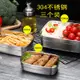 304不鏽鋼便當盒 中式風格 微波盛飯菜保鮮盒 (8.3折)