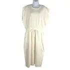 Calia By Carrie Underwood Extended Shoulder Midi Dress XL Unbleached NWT DR-1428