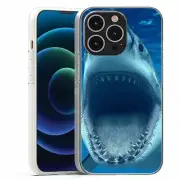 For Apple IPhone 13 Pro Max Mini TPU Case Cover+Glass(Great White Jaw)