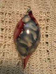 Beautiful Hand Blown Glass Tear drop Christmas Ornament, NEW