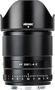 VILTROX AF 23mm F1.4 E Lens for Sony E Mount,Auto Focus Wide Angle APS-C Prime Lens for Sony Alpha E-Mount Mirrorless Camera A7RIV A7RIII A7III A7II A7RII A7S A7 A9 A6600 A6500 A6400 Black