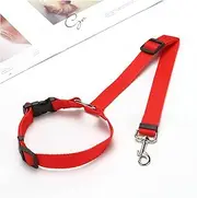 Pet Rope Pet Dog Car Safety Belt Adjustable Lead Leash Harness for Small Dogs Kitten Supplies Pet Accessories Puppy Seat Lead Leash Pet Traction Rope (Size : Red)