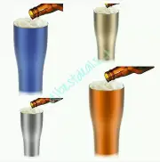 (25) Asobu Imperial Pilsner Insulated Beer Cup, Blue, Silver, Gold, Orange
