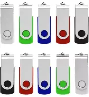 KEXIN 16GB Flash Drive 10-Pack USB Flash Drive Memory Stick Multicolor NEW