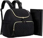 Folpus Diaper Bag Handbag Large Newborn Bag Travel Portable Small Diaper Backpack Maternity Bag for Outdoor Activities Toys Dad, Black