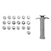 1 Set of Stainless Steel Mud Extruder 19 Simple Extruded Shapes Clay Extruder