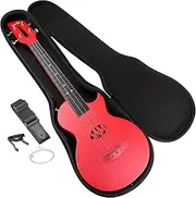 [RockJam] Carbon Fibre Ukulele with Case - Red