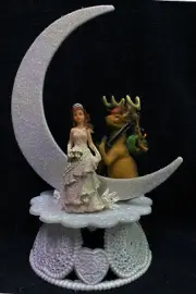 Missing DEER HUNTING Season Funny bride hunter WEDDING CAKE TOPPER groom TOP