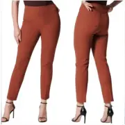 NWT SPANX Perfect Pant On-The-Go Ankle Slim Straight Bronze Glow Small