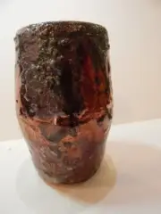 Small vase RAKU ceramic clay pottery R-19-111