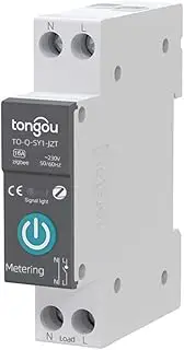 Tuya Zigbee Intelligent Circuit Breaker Wireless Remotes Control Switch Mobilephone APP Remotes Viewing Intelligent Home Equipment Countdown Loop Timing Modes with Metering Function Multicolor 16A