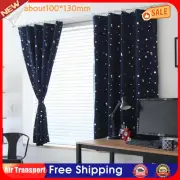 Full Blackout Shading Stars Bedroom Balcony Curtains Hook Grommet Purdah(2) AU