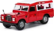 1958 - 1961 Land Rover Series II Red 1:24 Scale Diecast Model by Bburago 22063RD