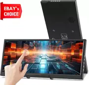 12.3" Touchscreen Secondary Monitor IPS LCD 1920x720 HDMI USB-C Portable Display